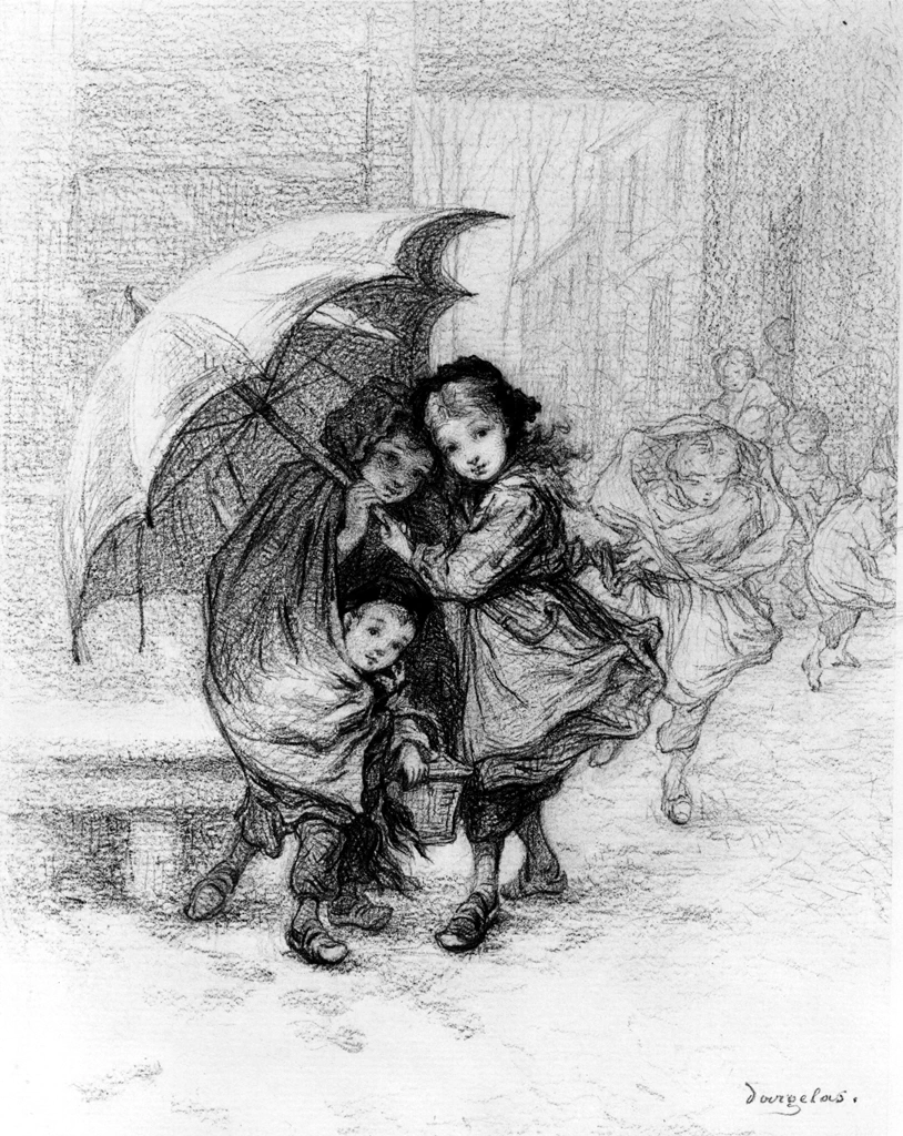 André - Henri Dargelas, Scolari in una tempesta, Walters Art Museum